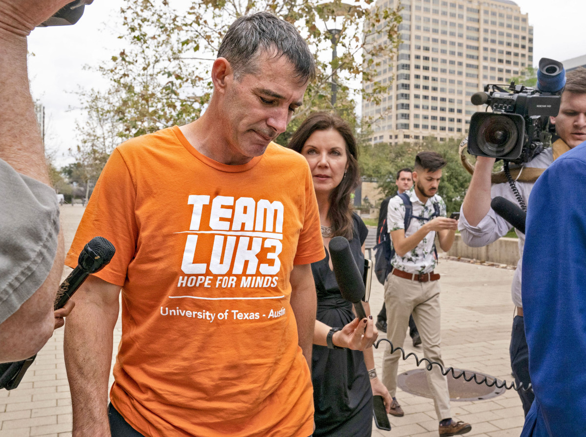 Swarmed by media after being charged, Center says that when FBI agents arrested him that day he thought it was a mistake.